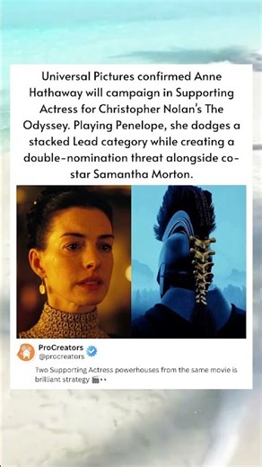 Anne Hathaway is going supporting for The Odyssey. #AnneHathaway