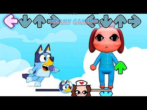 FNF Bluey and Bingo vs Roblox Animal Hospital Stalker Sings Bluey Pony Girl | FNF Mods