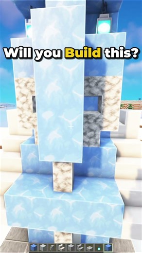 Frozen Minecraft Statue Design (Easy Build Tutorial!)