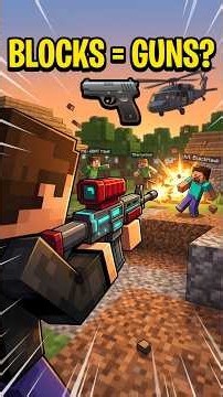 Minecraft, But Every Block Drops A GUN! 🔫 #minecraft #shorts