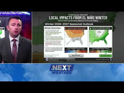 NOAA's winter 2026-2027 and what El Niño means for the Gulf Coast
