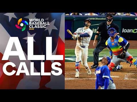 ALL CALLS of Bryce Harper's game-tying home run in the 2026 World Baseball Classic Championship! 🇺🇸