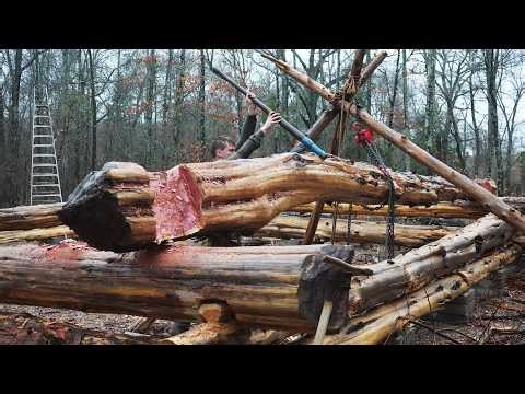 Brute Force vs. Crooked Logs | Building a Log Cabin by Hand Part 6