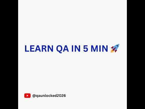 Software Testing Full Course in 5 Minutes 🚀 | QA Basics for Beginners