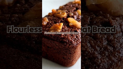 Moist banana oat bread