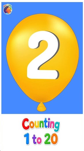 counting one to twenty (number balloons )|| counting song #kidslearning #counting
