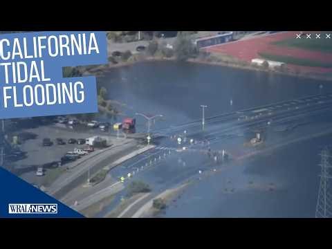 King tides drench Bay area with road closures in effect for second day