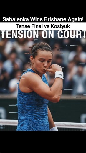Sabalenka Wins Brisbane Again! Tense Final vs Kostyuk#AustralianOpen#AO2026#TennisNews
