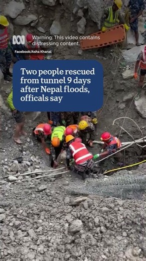 Two people rescued from tunnel 9 days after Nepal floods, officials say | ABC NEWS