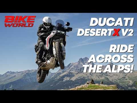 2026 DUCATI DESERTX V2 | CHRIS RIDES IT ACROSS THE ALPS!