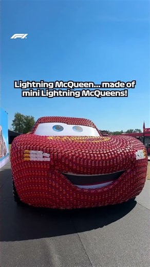 Lightning McQueen… Made Entirely Of Mini Lightning McQueens! 🚗🤩