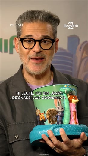 Disney Deutschland on Instagram: "Rick Kavanian, die Stimme von Gary De'Snake, hat `ne Message für dich! 🐍🫵⁣ ⁣ #Zoomania2 jetzt im Kino! Sichere dir deine Tickets unter dem Link in unserer Bio."