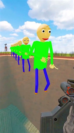 BALDI'S BASICS TRAPPED POOR SIREN HEAD IN BIG MAZE Garry's Mod