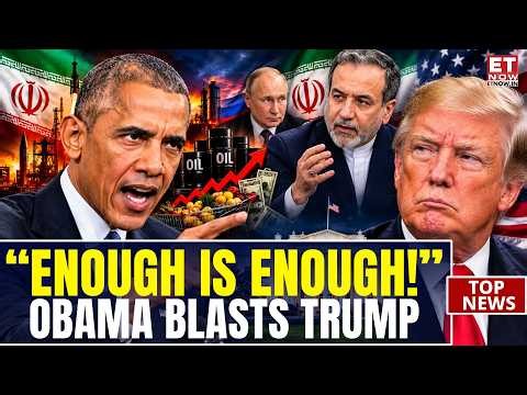“Enough Is Enough!” Obama Unleashes Fury On Trump Over Iran & Putin | ET Now | World News
