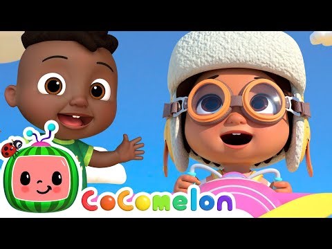 Learn about Airplane Song! ✈️| Nina's Familia | CoComelon Nursery Rhymes & Kids Songs