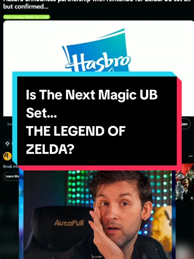 With Hasbro getting a partnership with Nintendo to make Legend of Zelda toys, the rumour mill is FLYING to suggest that Zelda might also be a Universes Beyond set for Magic the Gathering as well! #legendofzelda #magicthegathering #mtg #nintendo #hasbro