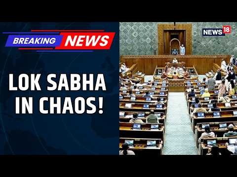 Opposition MPs’ Ruckus Disrupts Lok Sabha Proceedings, Speaker Om Birla Adjourns House Till 2 PM