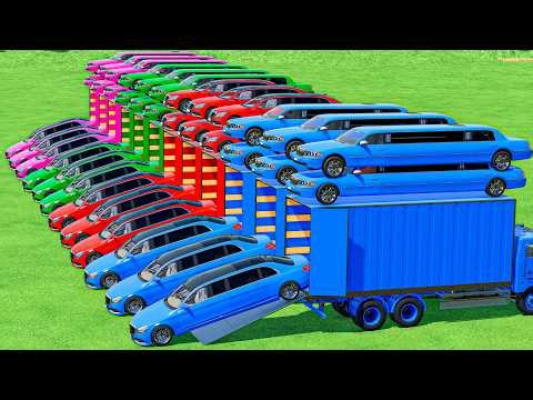 Transporting Longest Triple MERCEDES Cars In Fs22 | Farming Simulator 22