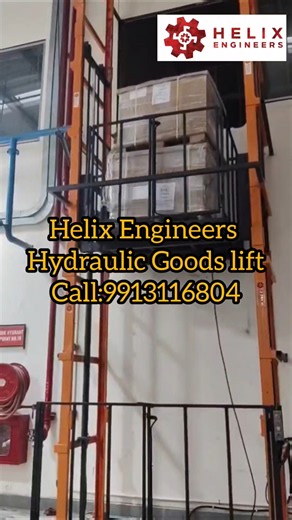 Stop Manual Material Shifting! Hydraulic Goods Lift for Factories & Warehouses | Helix Engineers