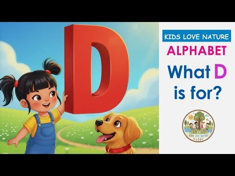Learn Letter D Sound | "What D is for" Phonics Story | ABC Animals & Plants