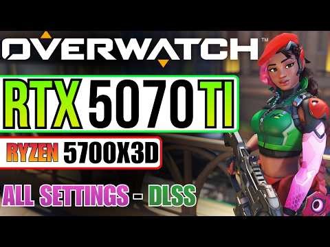 Overwatch RTX 5070 Ti | 1080p & 1440p Performance Test (DLSS) | Ryzen 7 5700X3D