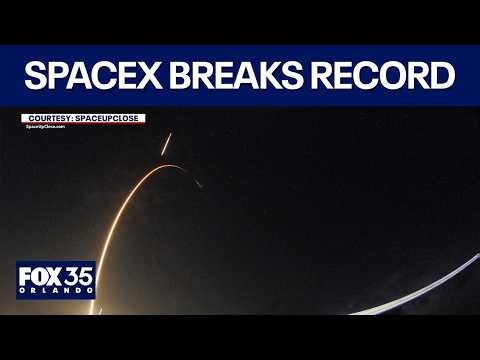 SpaceX breaks record with dual launches in 39.5 minutes
