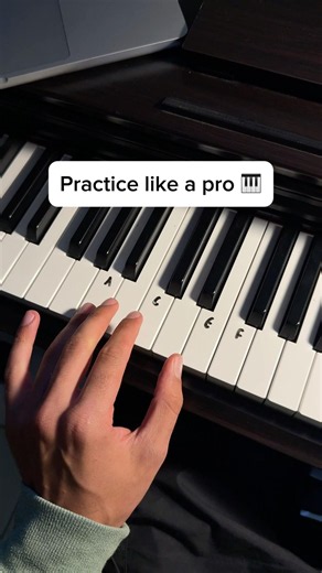 Practice like a pro 🎹#piano #tutorial #pianomusic #pianolessons