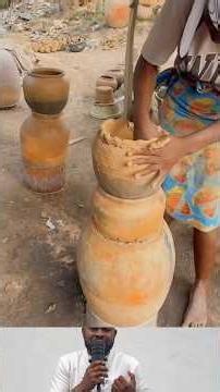 A woman’s creativity and skill are truly incredible, she produced pot with just cray sand