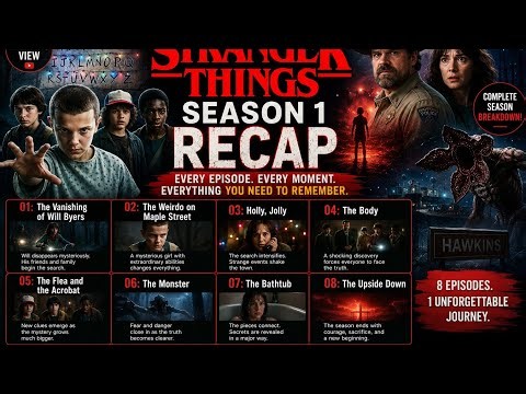 🚲🔦 Stranger Things – Season 1 Recap: Everything You Need to Remember 👾 | Netflix series analysis