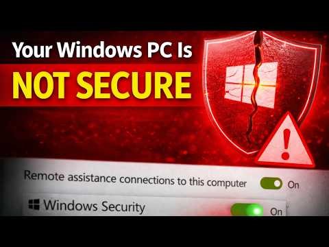 Check These Settings NOW Before Your PC Gets Compromised