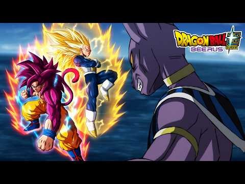 Dragon Ball Super Beerus Goku Super Saiyan 4 & Vegeta Super Saiyan 3 Vs Beerus God Of Destruction