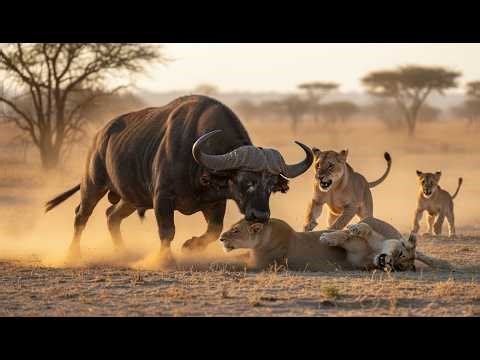 When Prey Fights Back | Lion vs Buffalo, Zebra, Hyenas & Wild Dogs (Wildlife Documentary)