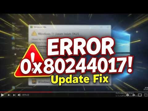 How to Fix Windows Update error 0x80244017 on Windows 11