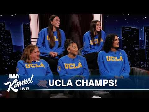 Jimmy Kimmel Interviews the NCAA Champion UCLA Women’s Basketball Team