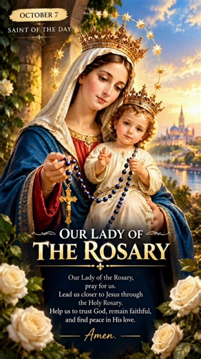 OUR LADY OF THE ROSARY 🙏 | October 7 | Saint of the Day | Pray the Rosary ❤️
