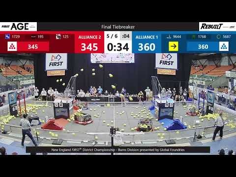 Final Tiebreaker - New England FIRST District Championship - Burns Division