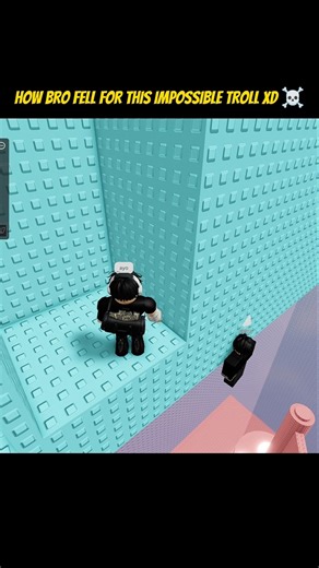 How Bro Fell For This Impossible Troll In Roblox 💀 #roblox#fyp