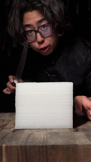Foam block sharpness test: snow block vs ruisuji