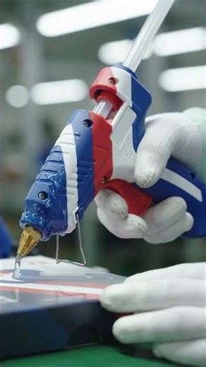 How to Make a Tricolour Premium Quality Hot Glue Gun 🇮🇳 | Full Manufacturing Process in #Shorts