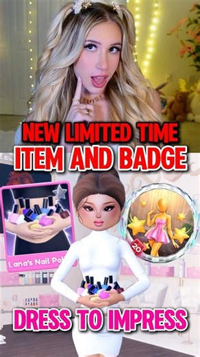 *NEW* LIMITED “ITEM” & “BADGE” in DRESS TO IMPRESS on ROBLOX! 💃