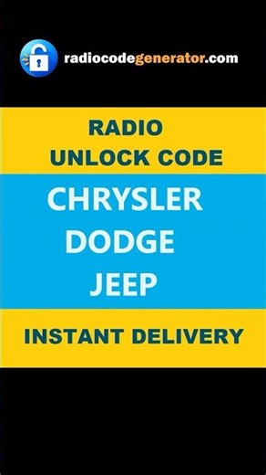 Lost JEEP Radio PIN? Get it FREE in 60 Seconds! 🔓