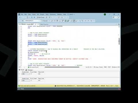 MSSQL TSQL Technical Video
