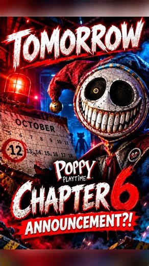 POPPY PLAYTIME CHAPTER 6 ANNOUNCEMENT TOMORROW? #poppyplaytime