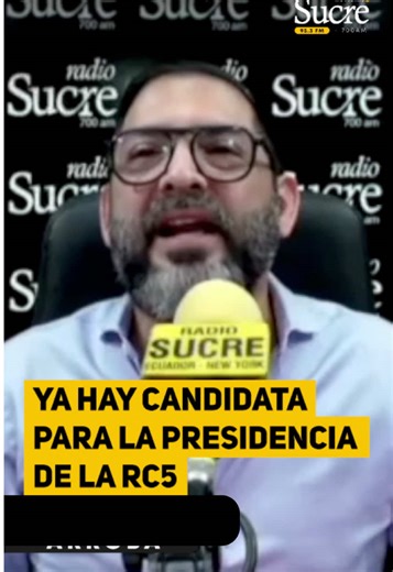 El expresidente Rafael Correa dio a conocer a su candidata favorita para que tome la Presidencia de la RC5. . #SucreEnLaNoticia @Gabriel Arroba