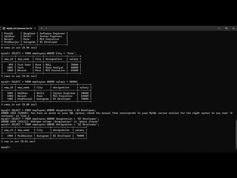 SQL Tutorial for Beginners | Queries, Joins & Examples