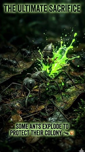 Exploding Ants Exist… And It’s Terrifying 🐜💥 #facts #youtubeshorts #animalfacts