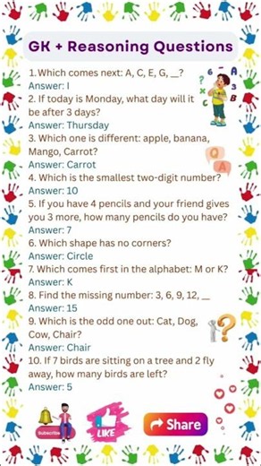 GK Questions | Reasoning Questions | Math Quiz Questions and Answers | Math Questions
