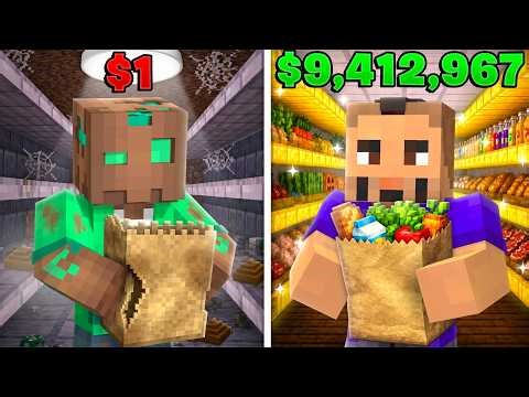 TIENDA de $1 vs TIENDA de $1,000,000 en Minecraft!