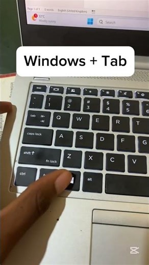 Open Task View 😳 (Keyboard Shortcut)