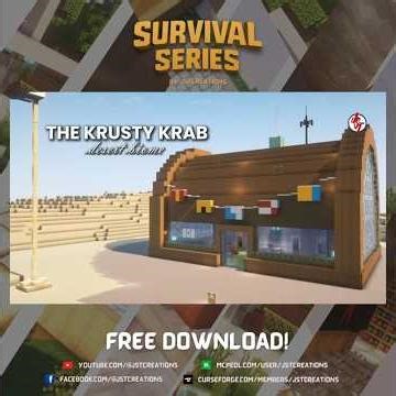 Minecraft The Krusty Krab - Desert Biome by JSTCreations #survivalminecraft #minecraft #jstcreations